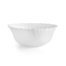 Load image into Gallery viewer, Cello Opalware Dazzle Series Plain Dinner Set with Rice Plate, 35Pcs | Opal Glass Dinner Set for 6 | Light-Weight, Daily Use Crockery Set for Dining | White Plate and Bowl Set