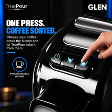 Load image into Gallery viewer, Glen Truepour Espresso Coffee Machine Compatible, 19 Bar Pressure, Temperature Control, Programmable Cup Volume, 800ML Water Tank, Adjustable Drip Tray & Used Capsule Container (SA-9054CECM)