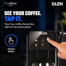 Load image into Gallery viewer, Glen Truepour Capsule Espresso Touch Coffee Machine Americano, Cappuccino & Latte | 19 Bar Italian Pump Nespresso Compatible Capsules Milk Tube Touch Control | Adjustable Coffee Nozzle (SA-9055CECCM