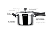 Load image into Gallery viewer, Stahl Xpress Cooker Triply Pressure Cooker Broad, Induction Cooker, Outer Lid Pressure Cooker 5 L, Induction & Gas Stove Compatible, 5 Years Warranty