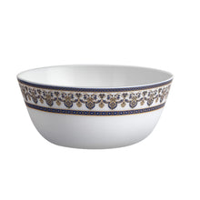 Load image into Gallery viewer, Cello Opalware Solitaire Series Blu Dinner Set, 27Pcs | Opal Glass Dinner Set for 6 | Crockery Set for Festive Ocassions, Parties | White Plate and Bowl Set