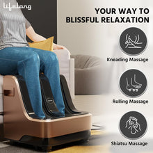 Load image into Gallery viewer, Lifelong LLM99 Foot, Calf and Leg Massager, (With Heat and Vibration), 80W, 4 Motors, Dark Brown