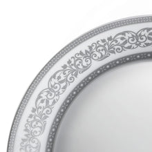 Load image into Gallery viewer, Cello Opalware Solitaire Series Argento Dinner Set, 27Pcs | Opal Glass Dinner Set for 6 | Crockery Set for Festive Ocassions, Parties | White Plate and Bowl Set
