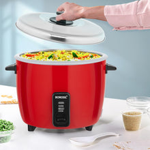 Load image into Gallery viewer, Borosil 1.8L Pronto Dual Electric Rice Cooker | Keep Warm Feature with Indicator Display, Anti Skid Rubber Feet | Cook & Boil Noodles, Rice, Upma, Idli, Dhokla | 2 Years Warranty