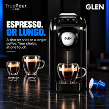 Load image into Gallery viewer, Glen Truepour Espresso Coffee Machine Compatible, 19 Bar Pressure, Temperature Control, Programmable Cup Volume, 800ML Water Tank, Adjustable Drip Tray & Used Capsule Container (SA-9054CECM)