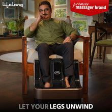 Load image into Gallery viewer, Lifelong LLM99 Foot, Calf and Leg Massager, (With Heat and Vibration), 80W, 4 Motors, Dark Brown