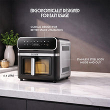 Load image into Gallery viewer, Sujata Fryomatic Plus Air Fryer 6.4L | 2000W| Up to 80% Less Oil Usage | Bake, Grill & Roast| 8 Preset Modes| Digital Display & Touch Control Panel |Glass Window | 2 Years Warranty