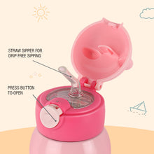 Load image into Gallery viewer, Cello Toddy Hot & Cold Stainless Steel Kids Water Bottle, 550ml, Pink