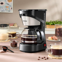 Load image into Gallery viewer, Borosil Brew Pro Drip Coffee Machine with Borosilicate Glass Carafe (600 ml) | 550W Coffeemaker | 6 Cups Capacity | Anti-Drip Function, Auto Shutoff, Keep Warm Plate | 2 Years Warranty | Black