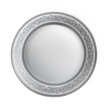 Load image into Gallery viewer, Cello Opalware Solitaire Series Argento Dinner Set, 27Pcs | Opal Glass Dinner Set for 6 | Crockery Set for Festive Ocassions, Parties | White Plate and Bowl Set