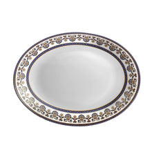 Load image into Gallery viewer, Cello Opalware Solitaire Series Blu Dinner Set, 27Pcs | Opal Glass Dinner Set for 6 | Crockery Set for Festive Ocassions, Parties | White Plate and Bowl Set