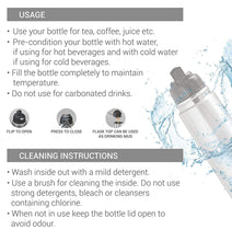 Load image into Gallery viewer, Milton Thermosteel Flip Lid Flask, 1000 milliliters, Silver