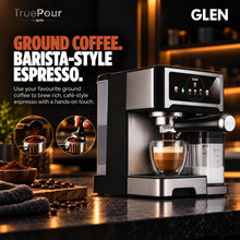 Load image into Gallery viewer, Glen Espresso Coffee Machine with 20 Bar Pressure, Dual Boiler System 6 One-Touch Drinks, Automatic Milk, 500 ml Milk Tank, 1.4 L Water Tank,Coffee Auto-Clean Function Cappuccino, Latte (SA9059ECM)