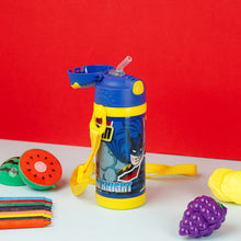 Load image into Gallery viewer, Cello Champ Vacuum Insulated Flask | Hot and Cold Kids Water Bottle | Sipper Bottle | Leak Proof | Easy to Carry | Double Walled Stainless Steel Bottle for Travel, School, Picnic | 600ml, Blue