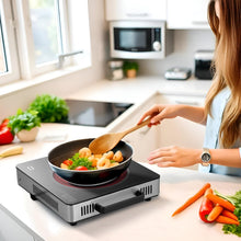 Load image into Gallery viewer, CELLO Blazing Smart Cook Infrared Stove 2200 Watts | Safe & Reliable, Crystal Glass Top Plate, Sensor Touch Controls, Tempreture Control Knob, Customised Reset Menu | For Frying, Boiling & Grilling