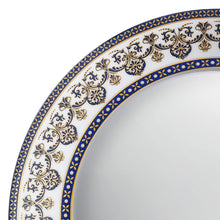 Load image into Gallery viewer, Cello Opalware Solitaire Series Blu Dinner Set, 27Pcs | Opal Glass Dinner Set for 6 | Crockery Set for Festive Ocassions, Parties | White Plate and Bowl Set