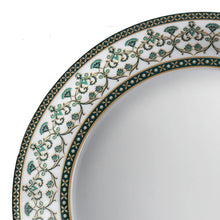 Load image into Gallery viewer, Cello Opalware Solitaire Series Verde Dinner Set, 27Pcs | Opal Glass Dinner Set for 6 | Crockery Set for Festive Ocassions, Parties | White Plate and Bowl Set