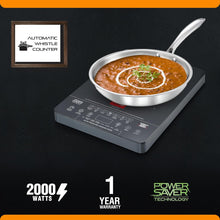 Load image into Gallery viewer, Prestige Swish V4 2000 W Induction Cooktop|Automatic Keep Warm|Power Saving Technology|Automatic Whistle Counter|Indian Menu Options|Black