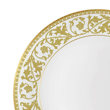 Load image into Gallery viewer, Cello Amitabh Bachchan Opalware Divine Series Oro Dinner Set, 27Pcs | Opal Glass Dinner Set for 6 | Crockery Set for Festive Ocassions, Parties | White Plate and Bowl Set