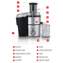 Load image into Gallery viewer, Cello Juicer (JCA-100) | Two Speed Setting | Durability Performance & Safety | Body Material ABS plastic and Stainless Steel | Low Power Consumption | Set of 1