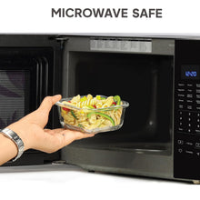 Load image into Gallery viewer, CELLO Glassy Mix Lunch Box Set of 4 | (320ml x 3) & 1 Clear Glass Water Bottle (500ml) | Leak-Proof & Microwavable Toughened Glass | Perfect Lunch Box Set for Office, School & College