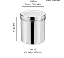 Load image into Gallery viewer, DEVIDAYAL BOMBAY Stainless Steel Airtight Deep Dabba set of 4 pieces