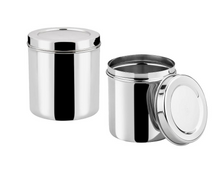 Load image into Gallery viewer, DEVIDAYAL Stainless Steel Airtight Deep Dabba set of 2 pieces