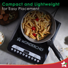 Load image into Gallery viewer, Wonderchef Power 1400W Induction Cooktop with 11 Preset Functions, Push Touch Control Button Induction Cooktop, 2 Years Warranty