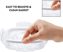 Load image into Gallery viewer, Borosil Basics Glass Lunch Box Set of 3, 320 ml, Square, Microwave Safe Office Tiffin - KOCHEN ESSENTIAL