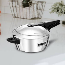 Load image into Gallery viewer, HAWKINS FUTURA STAINLESS STEEL 4 L INDUCTION BOTTOM PRESSURE COOKER  (STAINLESS STEEL) - KOCHEN ESSENTIAL