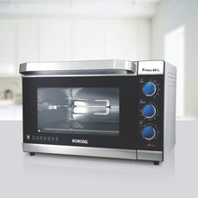 Load image into Gallery viewer, BOROSIL PRIMA 48 L OTG, WITH MOTORISED ROTISSERIE AND CONVECTION, 2000 W, 6 STAGE HEATING FUNCTION, SILVER - KOCHEN ESSENTIAL