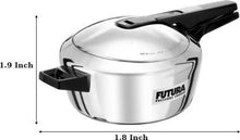 Load image into Gallery viewer, HAWKINS FUTURA STAINLESS STEEL 4 L INDUCTION BOTTOM PRESSURE COOKER  (STAINLESS STEEL) - KOCHEN ESSENTIAL