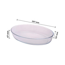 Load image into Gallery viewer, BOROSIL OVAL BAKING DISH, 700ML, TRANSPARENT - KOCHEN ESSENTIAL