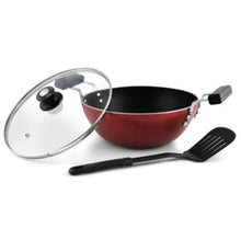 Load image into Gallery viewer, PNB KITCHENMATE NON STICK KADAI, NO-OILY SMART KARAHI INDUCTION BASE, 4MM, 280MM - KOCHEN ESSENTIAL