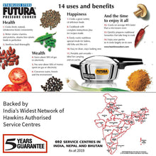 Load image into Gallery viewer, HAWKINS FUTURA STAINLESS STEEL 4 L INDUCTION BOTTOM PRESSURE COOKER  (STAINLESS STEEL) - KOCHEN ESSENTIAL