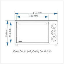 Load image into Gallery viewer, GLEN 5030 OVEN TOASTER GRILL BLRC 30 LITRE OTG WITH MULTI FUNCTION, OTG 30 L - KOCHEN ESSENTIAL