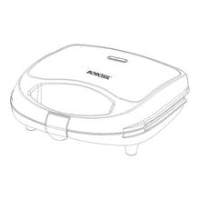 Load image into Gallery viewer, Borosil Neo 700-Watt Grill Sandwich Maker, Black - KOCHEN ESSENTIAL