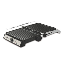 Load image into Gallery viewer, Borosil Super Jumbo 2000-Watt Grill Sandwich Maker, Black
