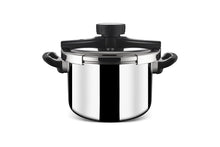 Load image into Gallery viewer, Stahl Triply Stainless Steel Versatile Cooker with Steel and Glass Lid, 9415, 5 L - KOCHEN ESSENTIAL