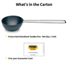 Load image into Gallery viewer, HAWKINS FUTURA HARD ANODIZED TADKA HEATING TADKA PAN 1 CUP (HARD ANODISED) - KOCHEN ESSENTIAL