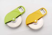 Load image into Gallery viewer, PIZZA CUTTER WITH OPENER, 2 IN 1 - KOCHEN ESSENTIAL