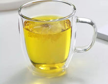 Load image into Gallery viewer, Double Wall Borosilicate Glass Coffee Mug 300 ml || Perfect for Cappuccino, Tea, Latte, Hot Beverage (Transparent) - 1 Piece