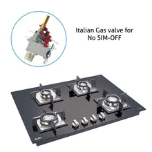 Load image into Gallery viewer, Glen 4 Burner Auto Ignition Built-in Glass Hob 1074 SQ HT DB