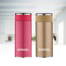 Load image into Gallery viewer, Borosil Stainless Steel Hydra Travelsmart - Vacuum Insulated Flask Water Bottle, 200 ML, Rose Gold