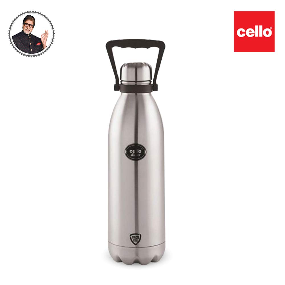 Cello Swift Stainless Steel Double Walled Flask, Hot and Cold
