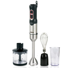 Load image into Gallery viewer, Inalsa Robot Inox 1000, 1000 Watt Hand Blender with 600 ml Multipurpose Jar, Variable Speed, LED Light, 2 Year Warranty (Silver/Black)