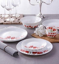 Load image into Gallery viewer, LAOPALA OPALWARE DIVA IVORY DINNER SET, 27 PCS, TULIP GARDEN - KOCHEN ESSENTIAL