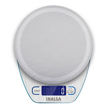 Load image into Gallery viewer, Inalsa Digital Kitchen Weighing Scale & Food Weight Machine for Health, Fitness, Home Baking & Cooking-INKS 02 with Tare/Zero Function,High Precision Weighing Sensor|1 Year Warranty, ( Silver / Blue) - KOCHEN ESSENTIAL