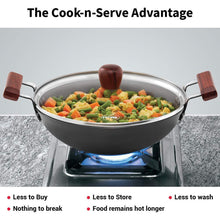 Load image into Gallery viewer, HAWKINS FUTURA HARD ANODISED ALUMINIUM DEEP FRY PAN (FISH-FRY KADHAI ), 2.5 LITRES, BLACK (AFFK25G) - KOCHEN ESSENTIAL