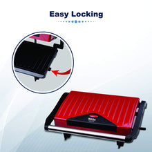 Load image into Gallery viewer, Inalsa Sandwich Grill Toaster Toast & Co 750 Watt (Red / Black)
